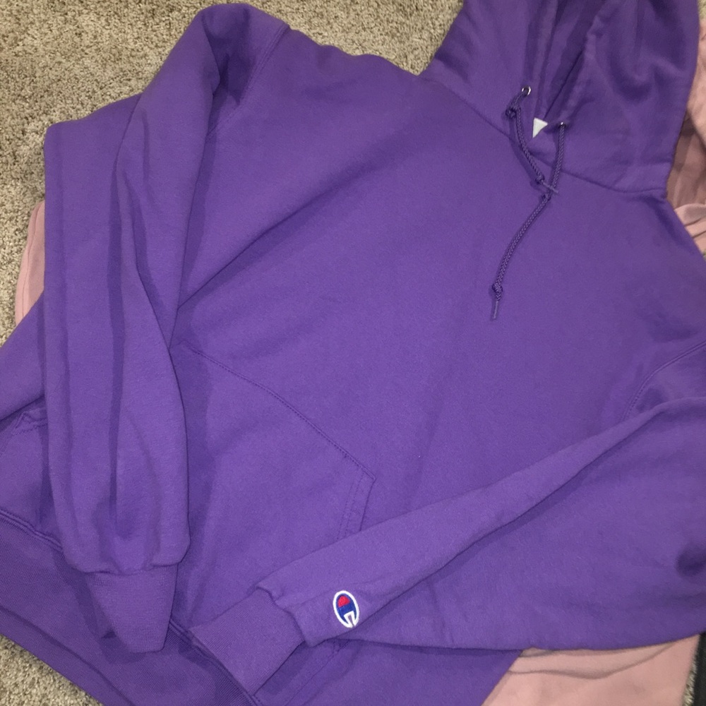 Purple champion hoodie for Alesia